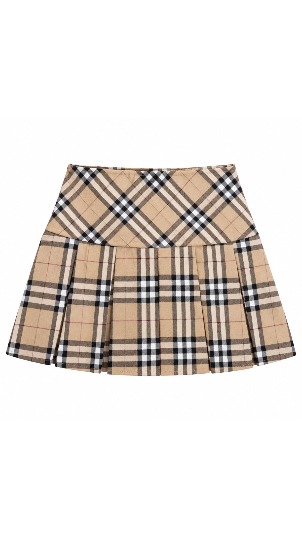 B - British Heritage Vintage Check Pleated Mini Skirt
