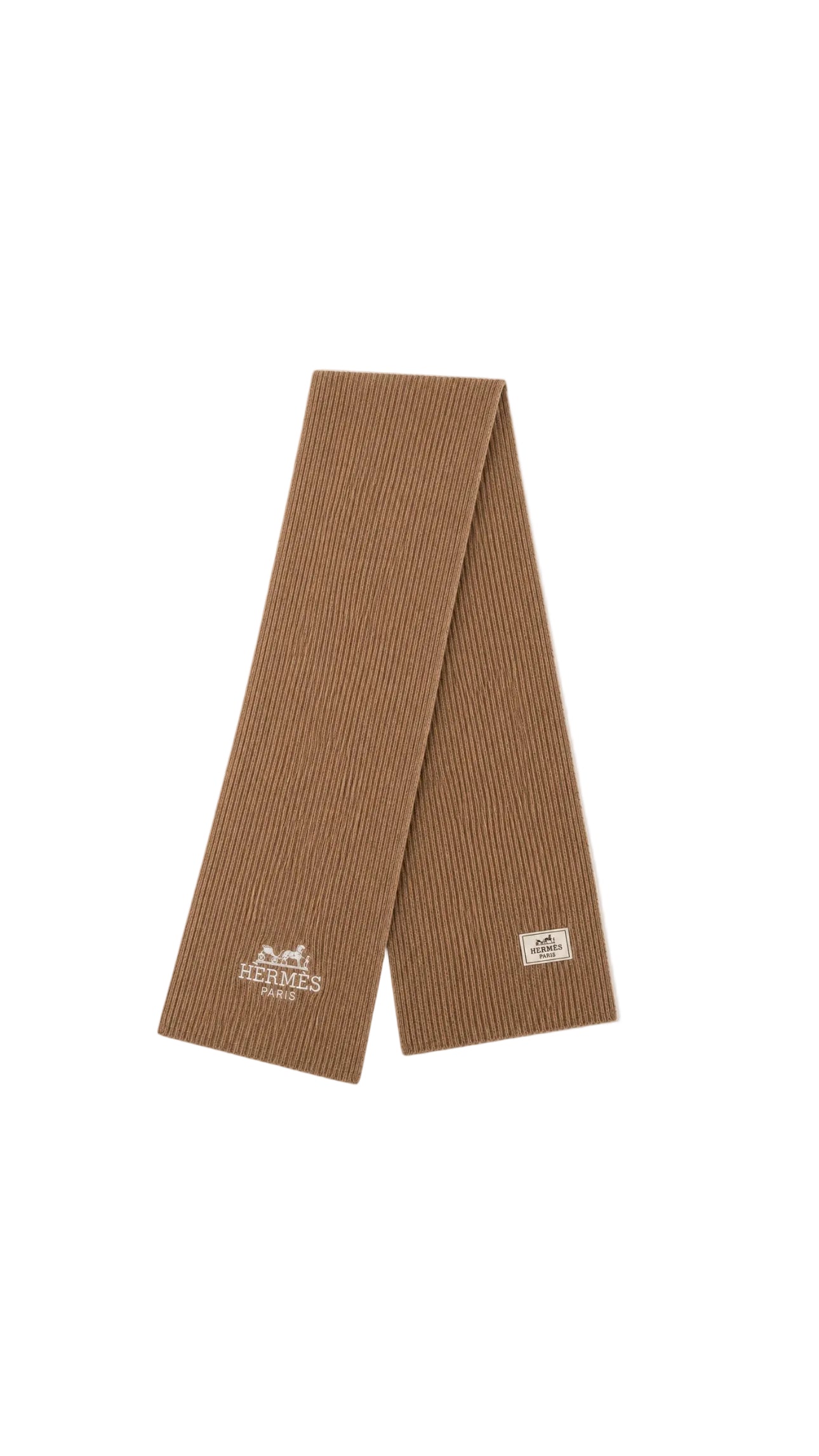 H-Classic Ribbed Knit Scarf