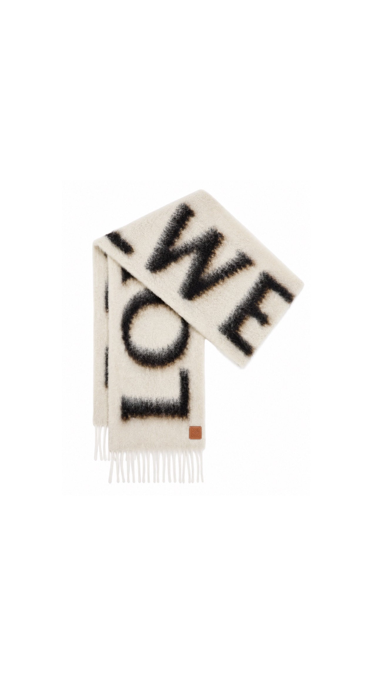 L- Chunky Oversized Typography Scarf