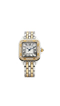 C Panthere Two Tone Diamond Watch