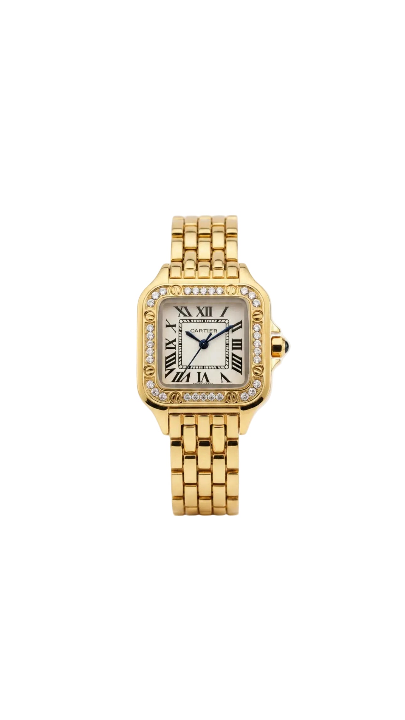 C Panthere Two Tone Diamond Watch
