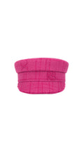 RB Fuchsia Tweed Baker Boy Beanie