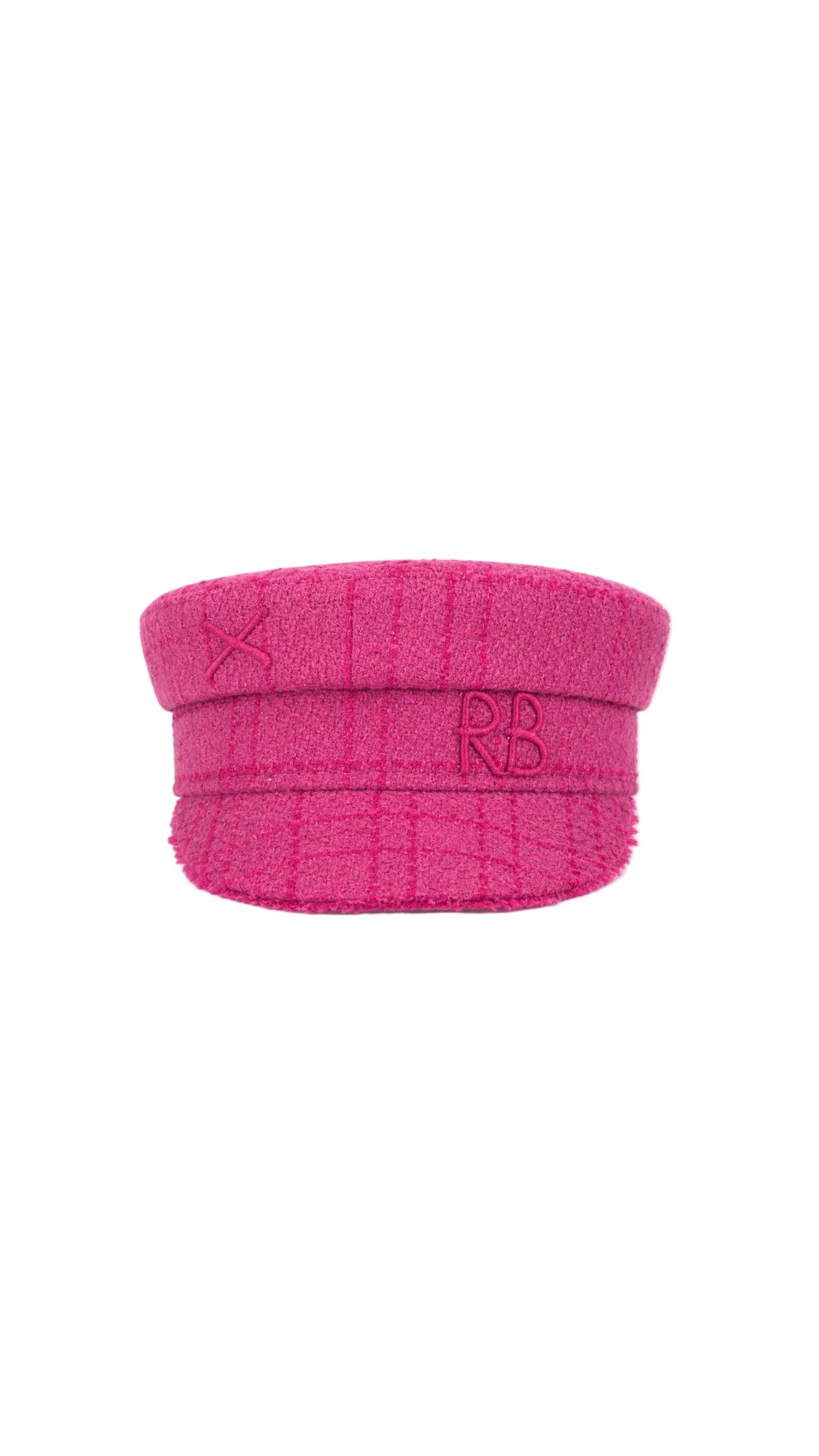 RB Fuchsia Tweed Baker Boy Beanie