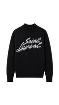 SL Noir Script Knit