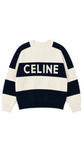CE Oversized Sweater In Striped Cotton