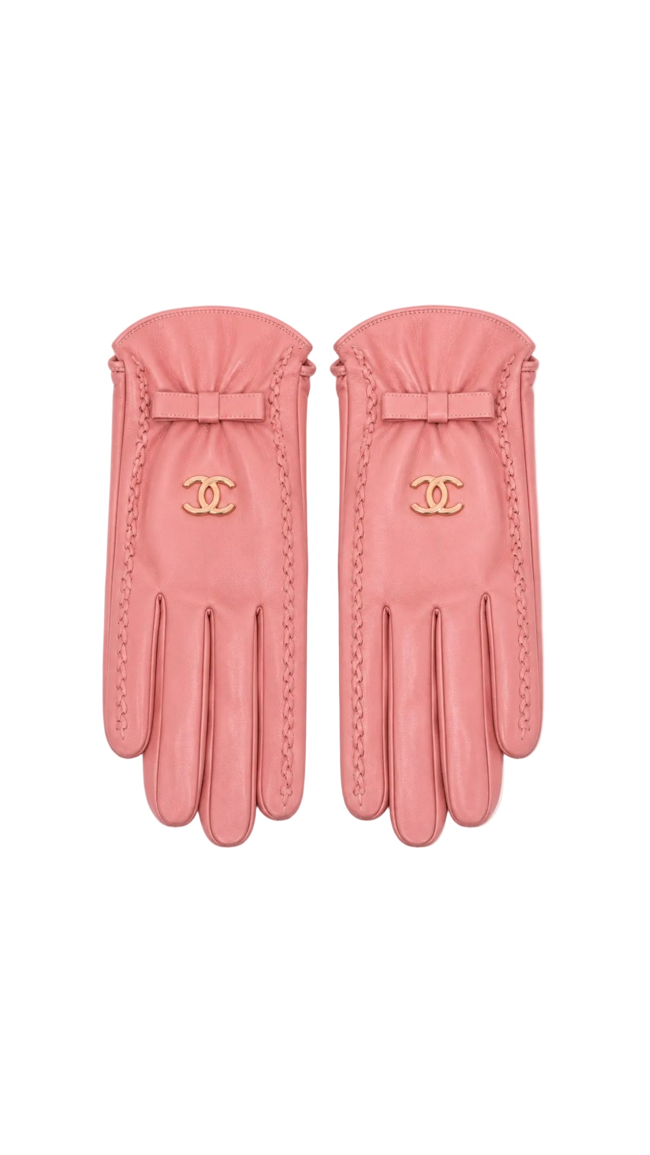 C-Bow Accent Elegant Leather Gloves