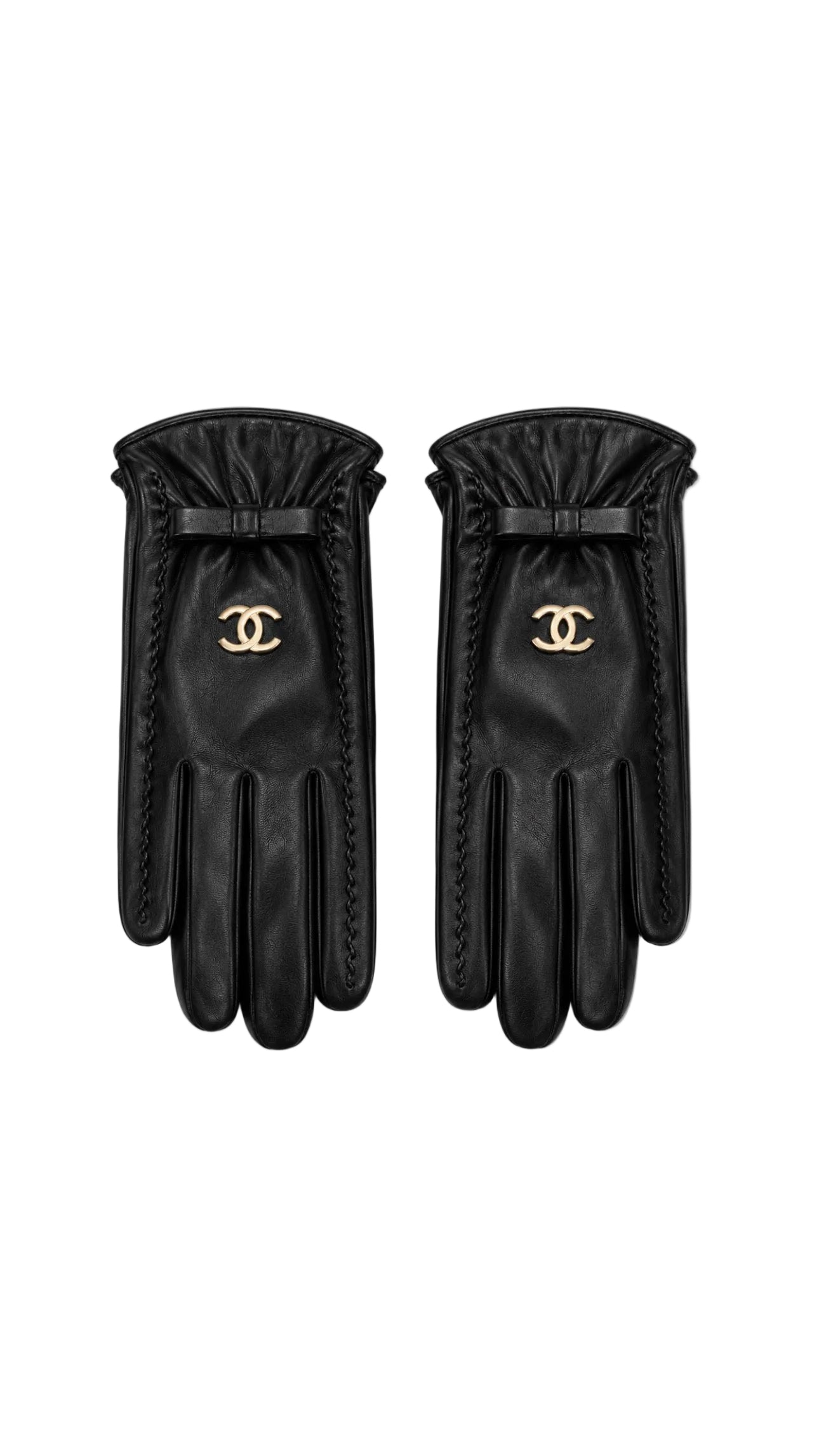 C-Bow Accent Elegant Leather Gloves