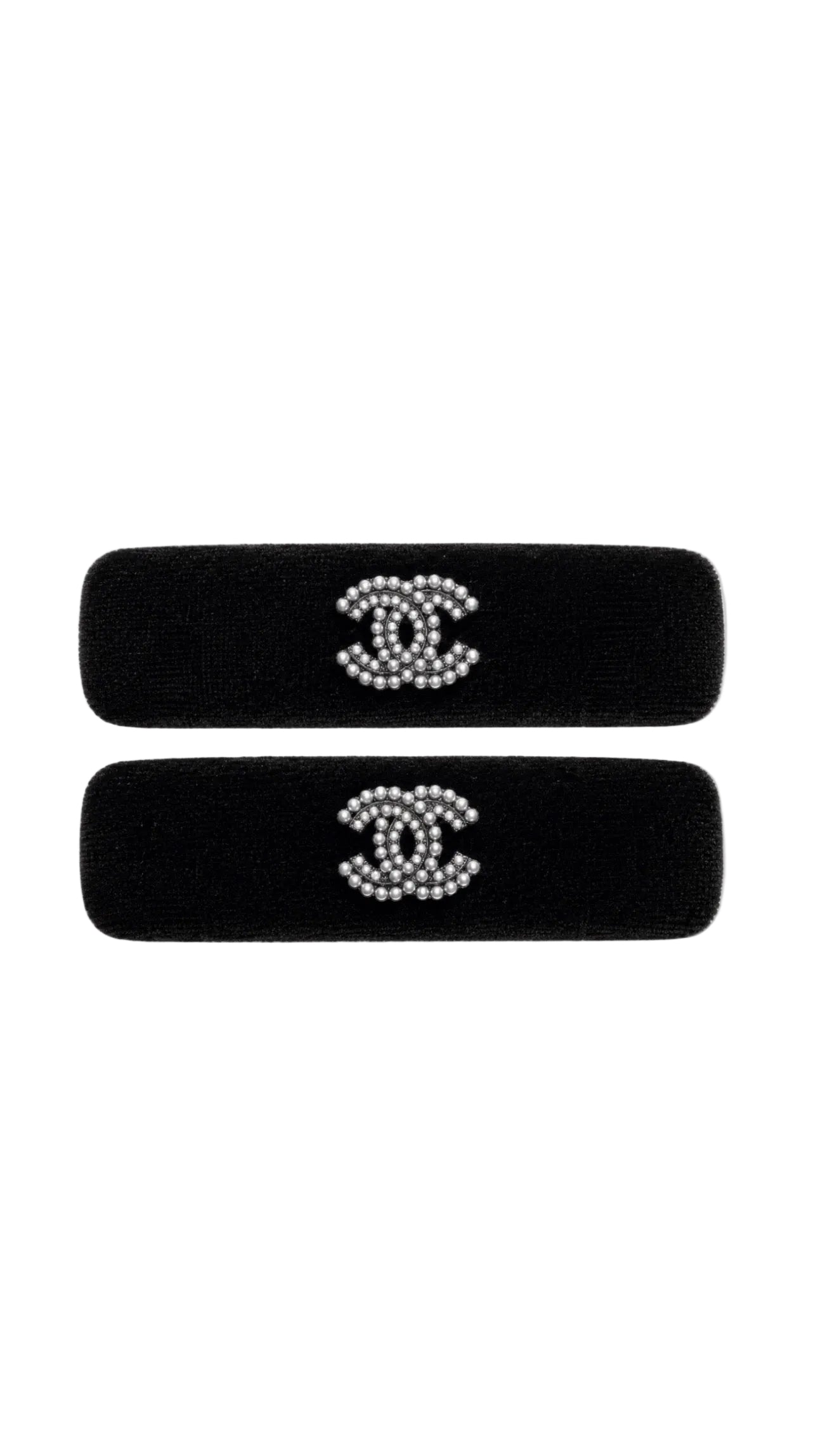 C - Velvet Pearl Hair Clips