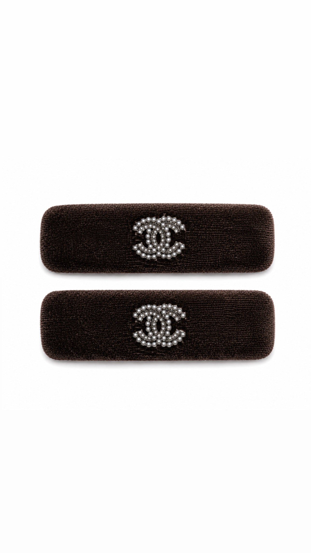 C - Velvet Pearl Hair Clips