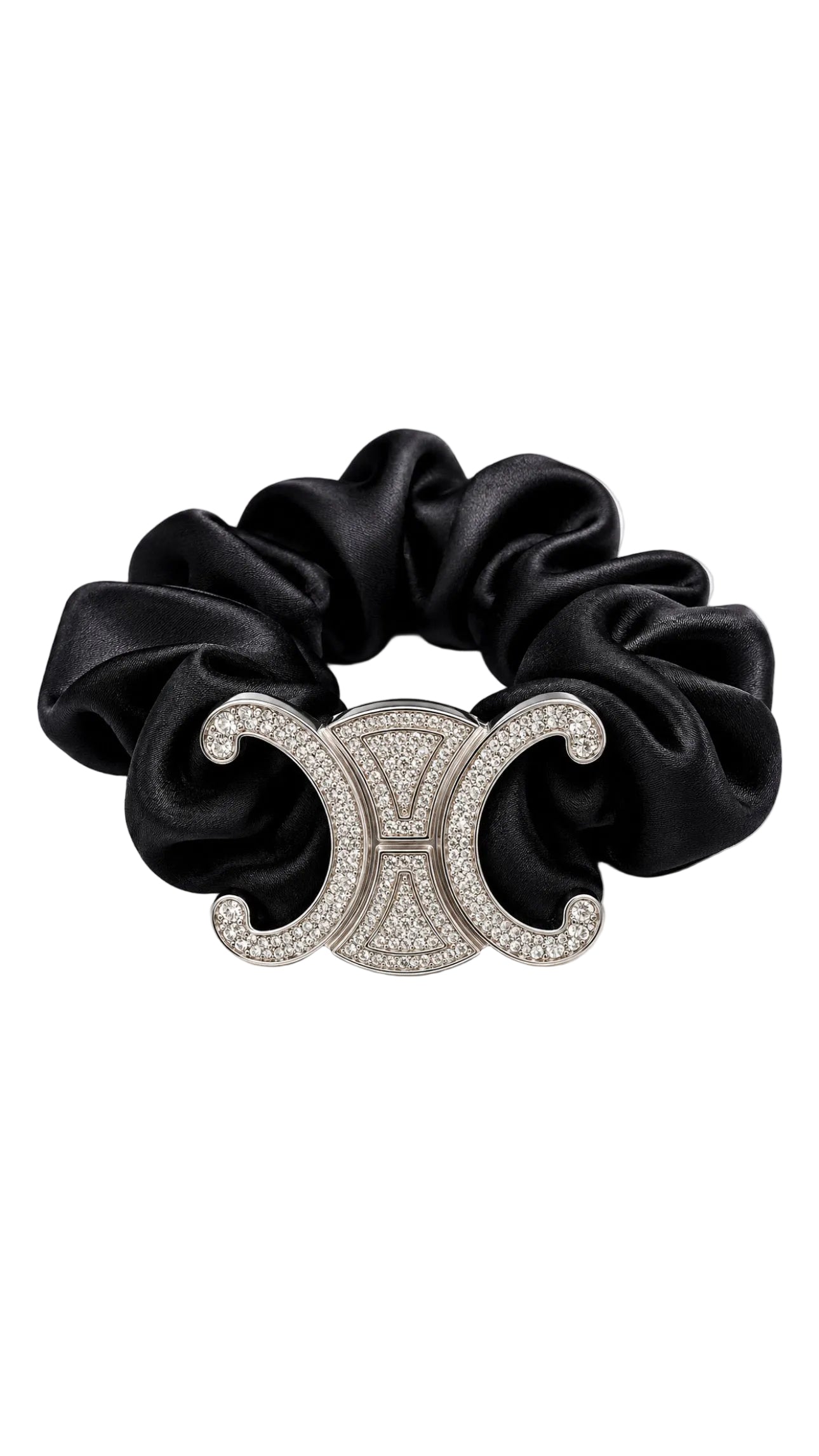 CL - Linear Crest Silk Scrunchie
