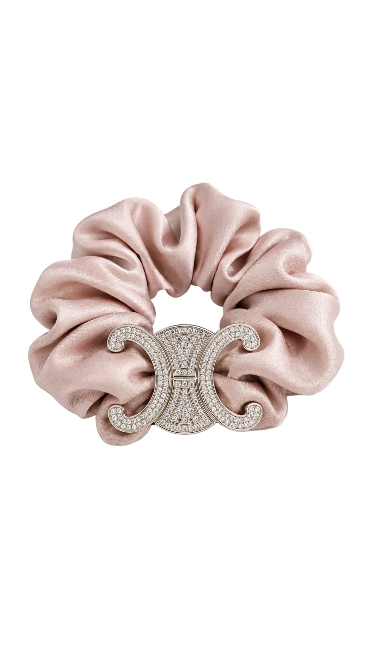 CL - Linear Crest Silk Scrunchie