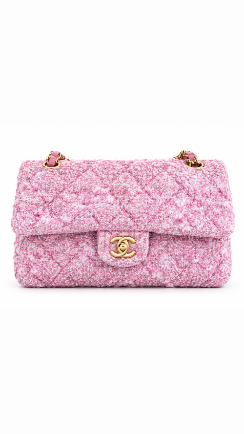 C - Timeless Tweed Double Flap Bag