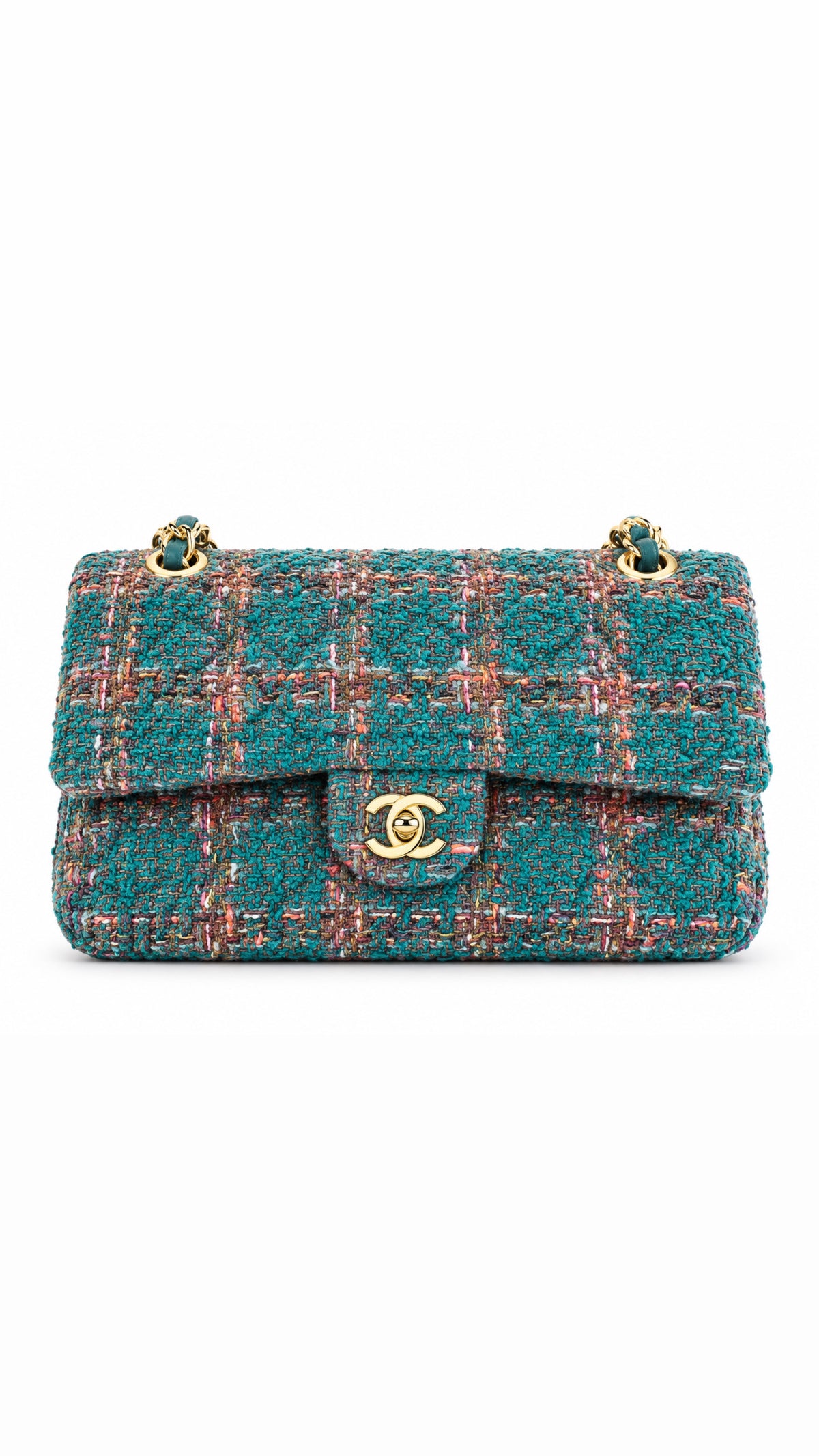C - Timeless Tweed Double Flap Bag