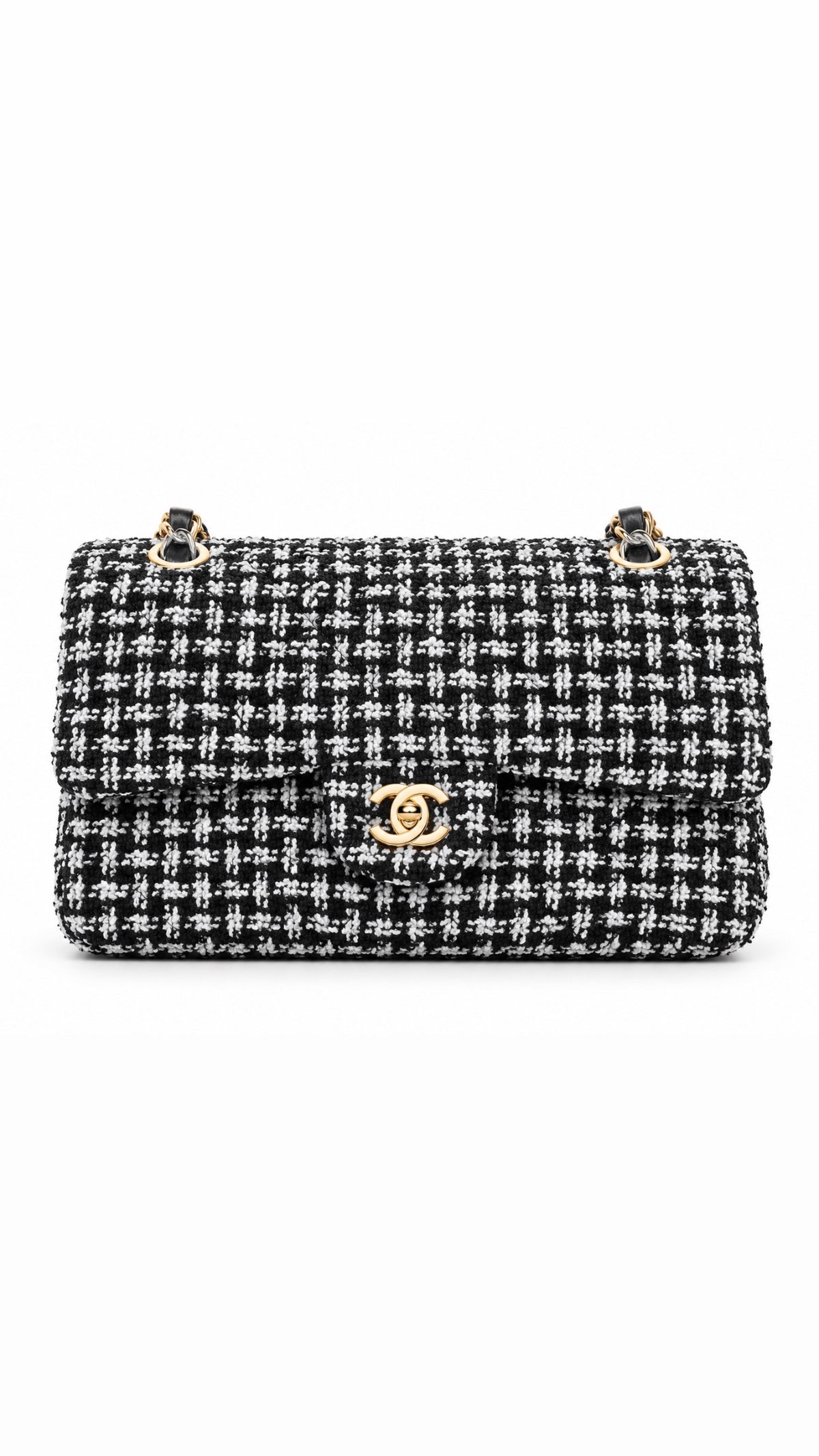 C - Timeless Tweed Double Flap Bag