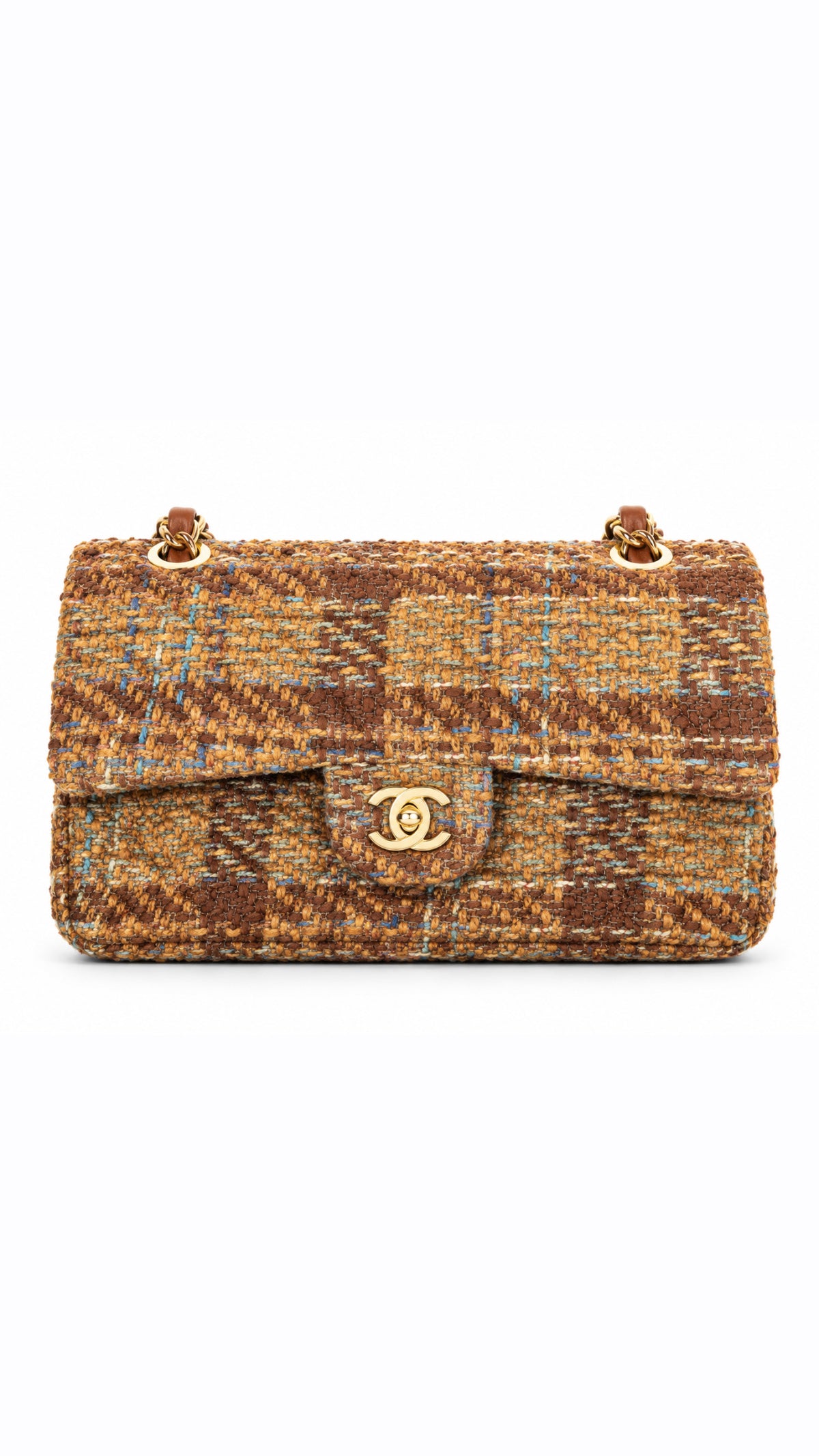 C - Timeless Tweed Double Flap Bag
