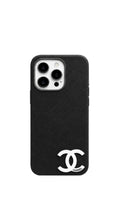 C Signature Leather Phone Case