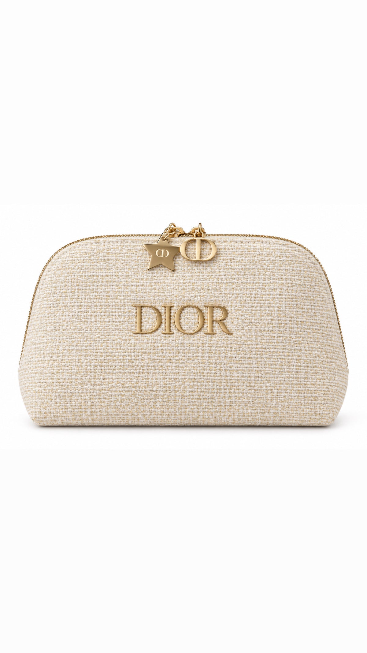 D - Beauty Champagne Gold Cosmetic Pouch