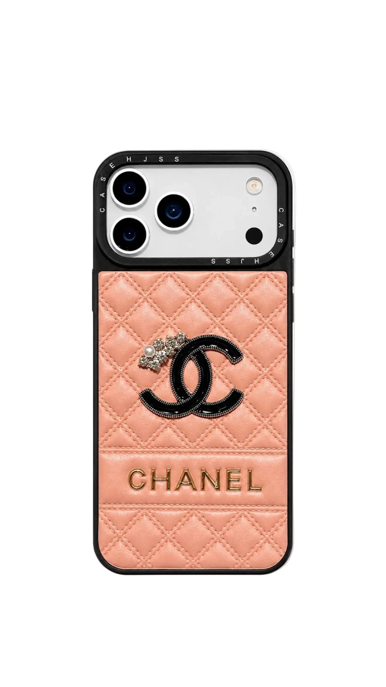C - Pearl Crystal Ornament Phone Case