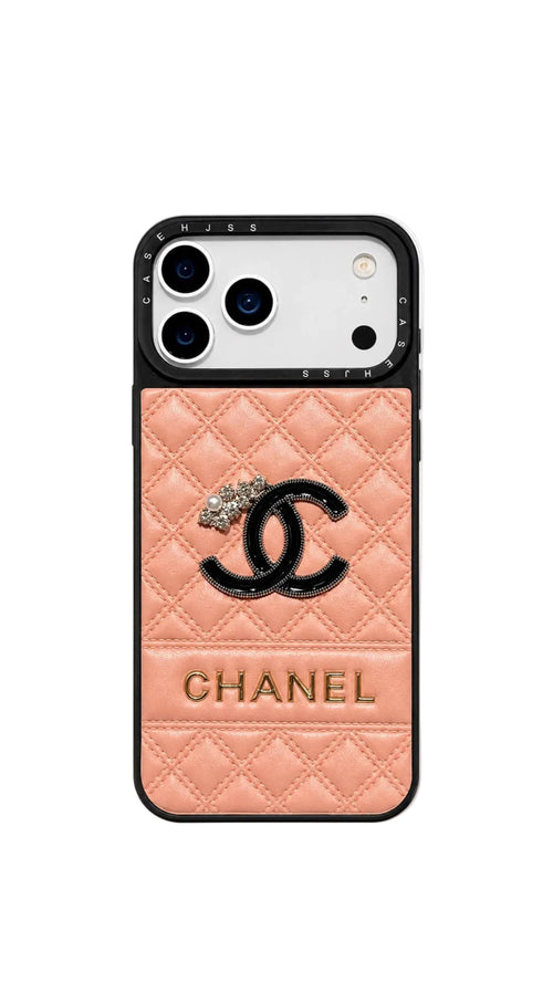 C - Pearl Crystal Ornament Phone Case