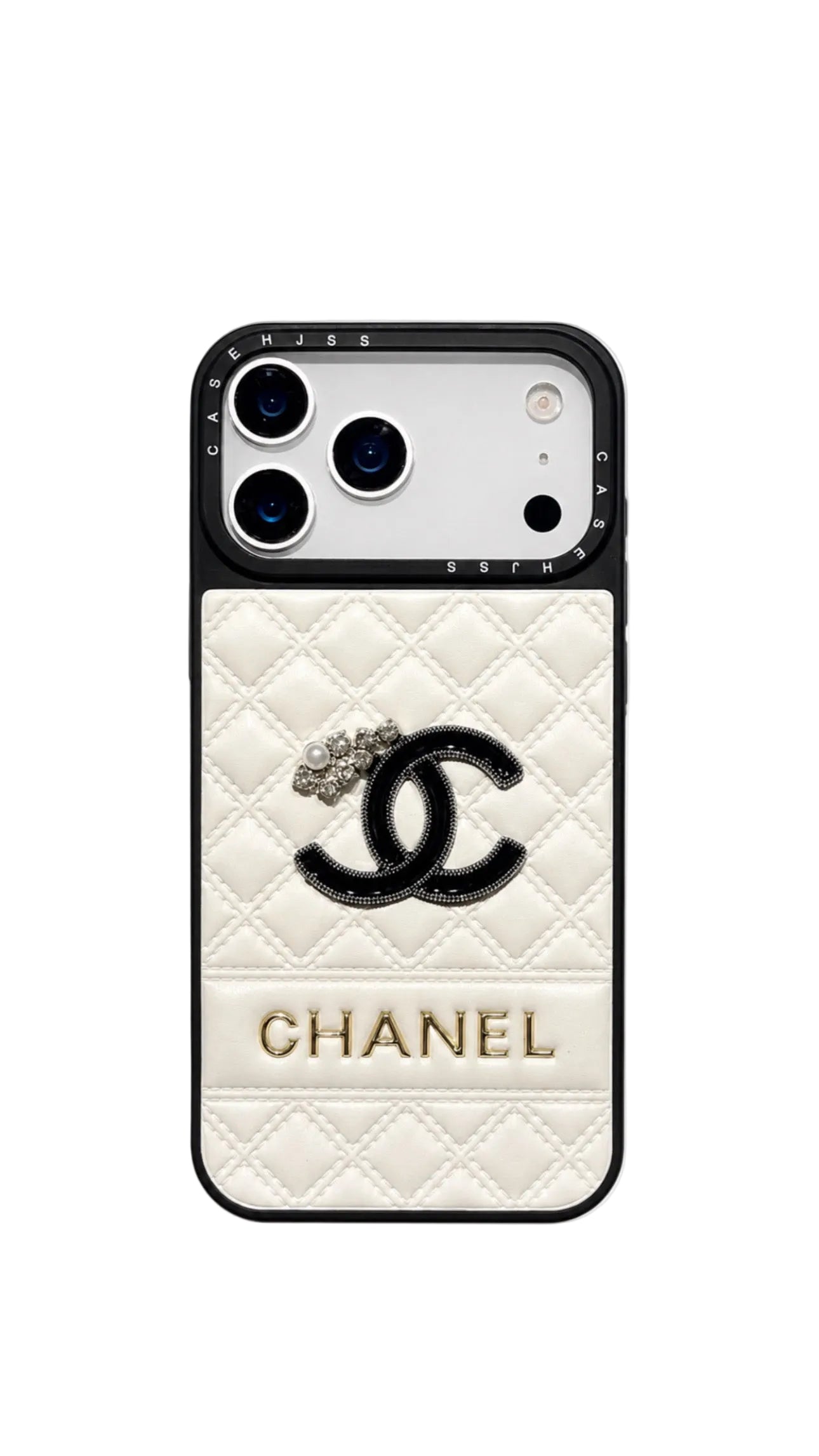 C - Pearl Crystal Ornament Phone Case
