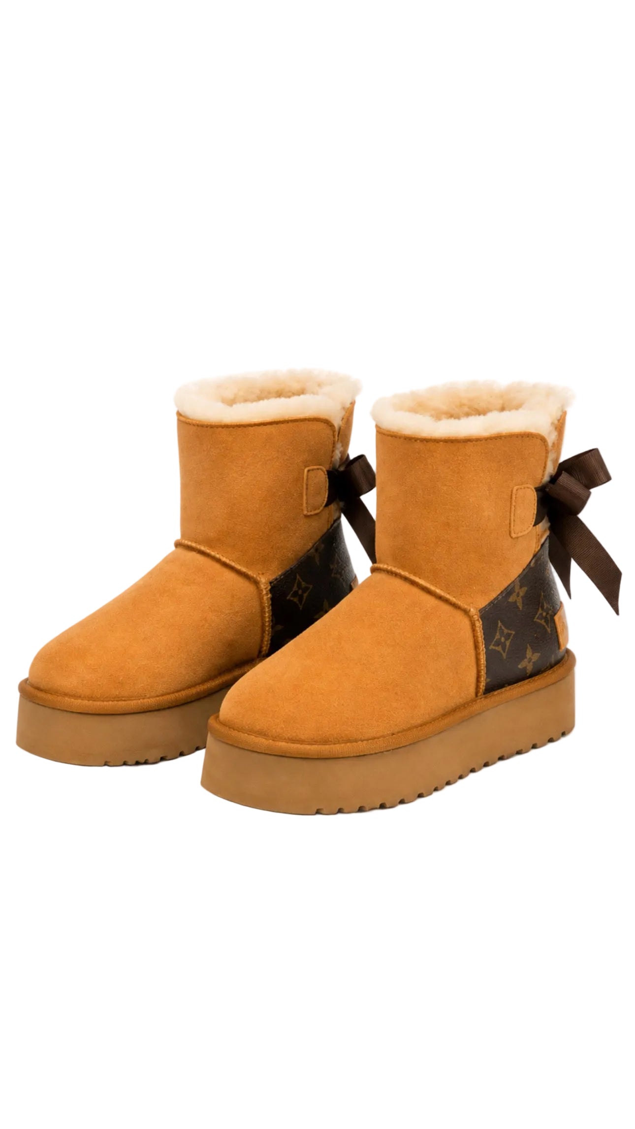 L-Cozy Winter Ribbon Boots