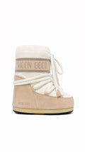 MB Cozy Knit Beige Snow Boots