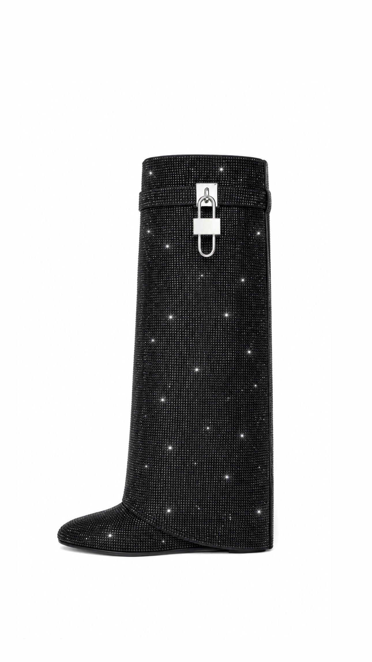 G. Shark Lock Strass Boots