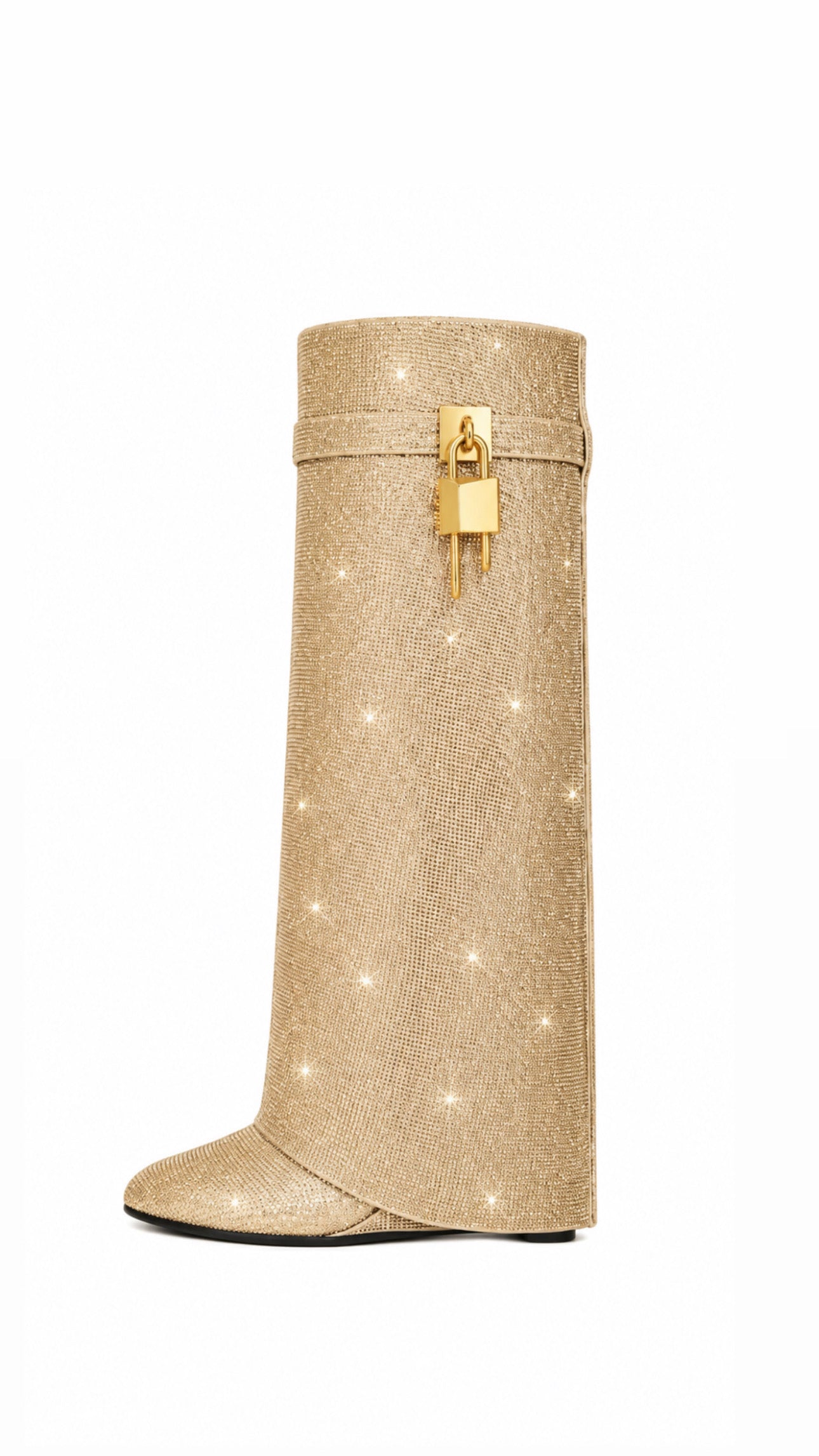 G. Shark Lock Strass Boots