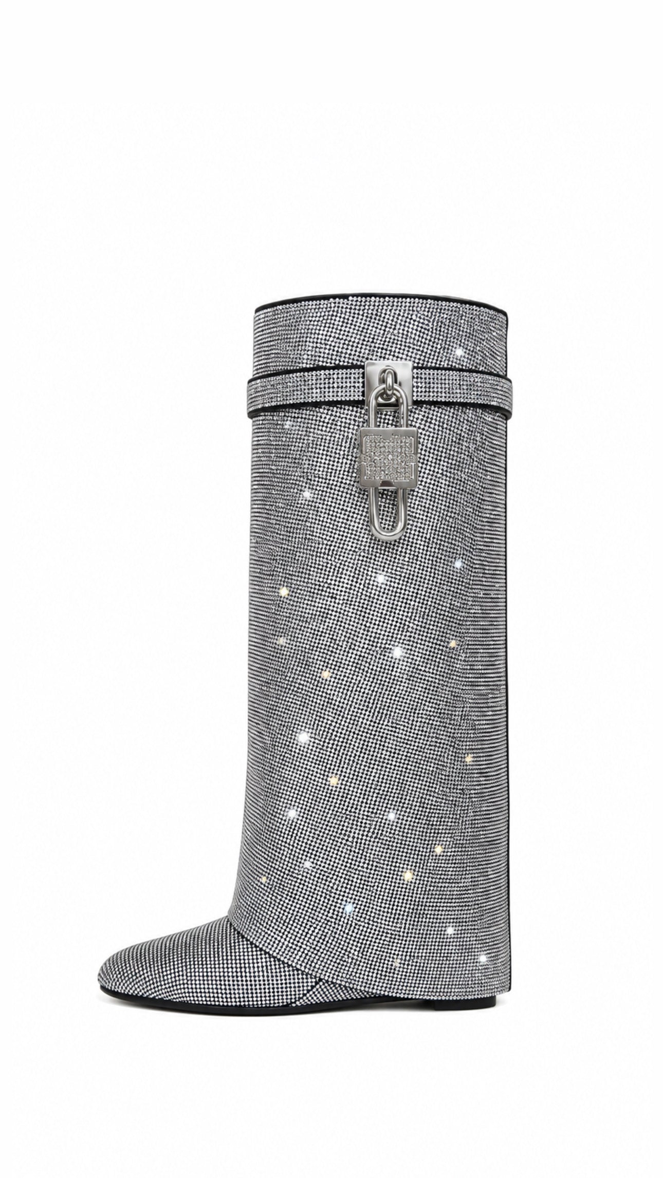G. Shark Lock Strass Boots