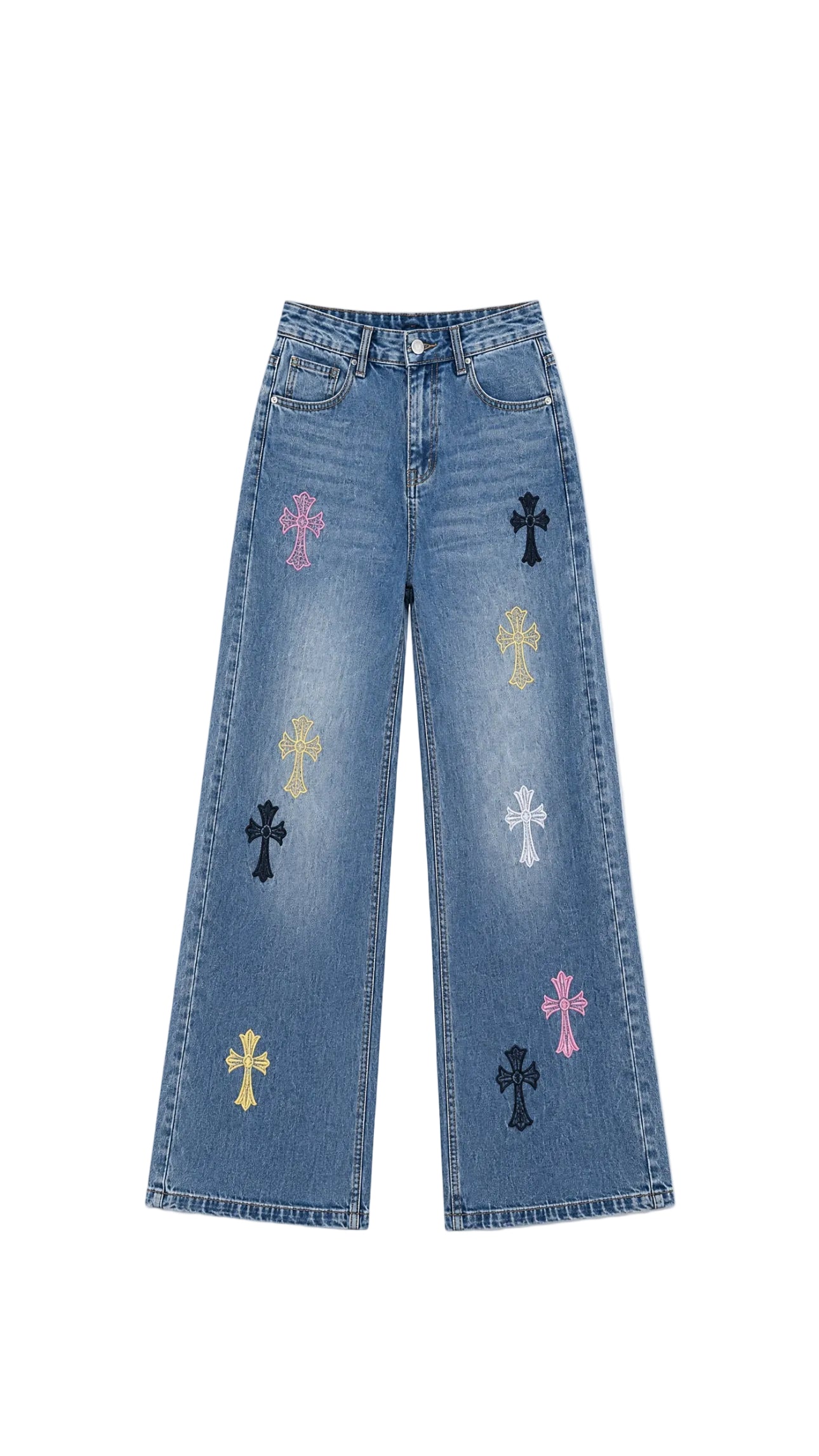 L Multi Cross Denim Jeans