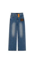 L Contrast Panel Denim Jeans