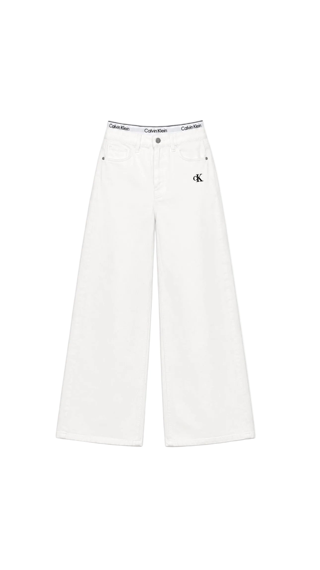 C White Wide Leg Jeans