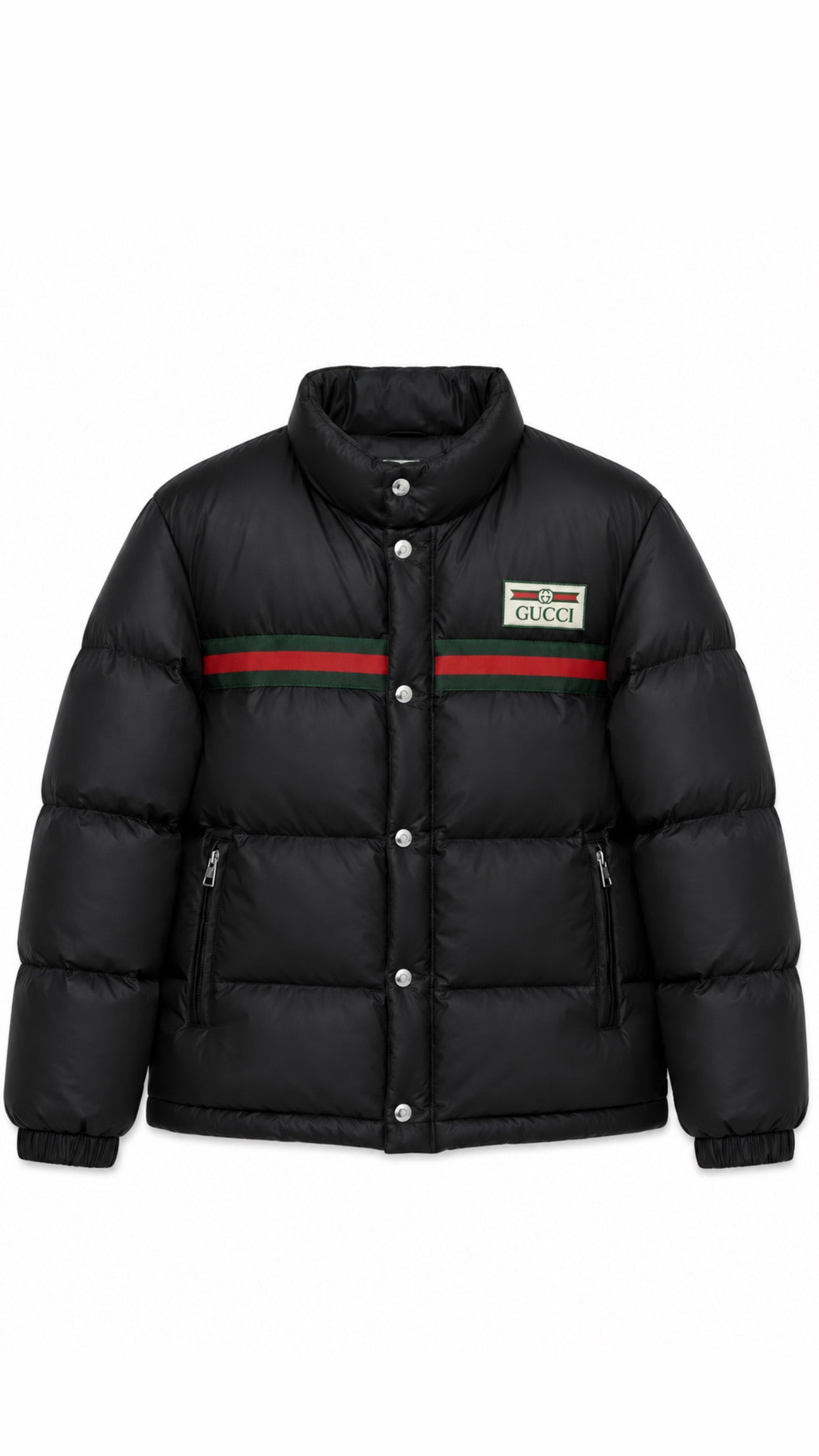 G Heritage Web Stripe Puffer