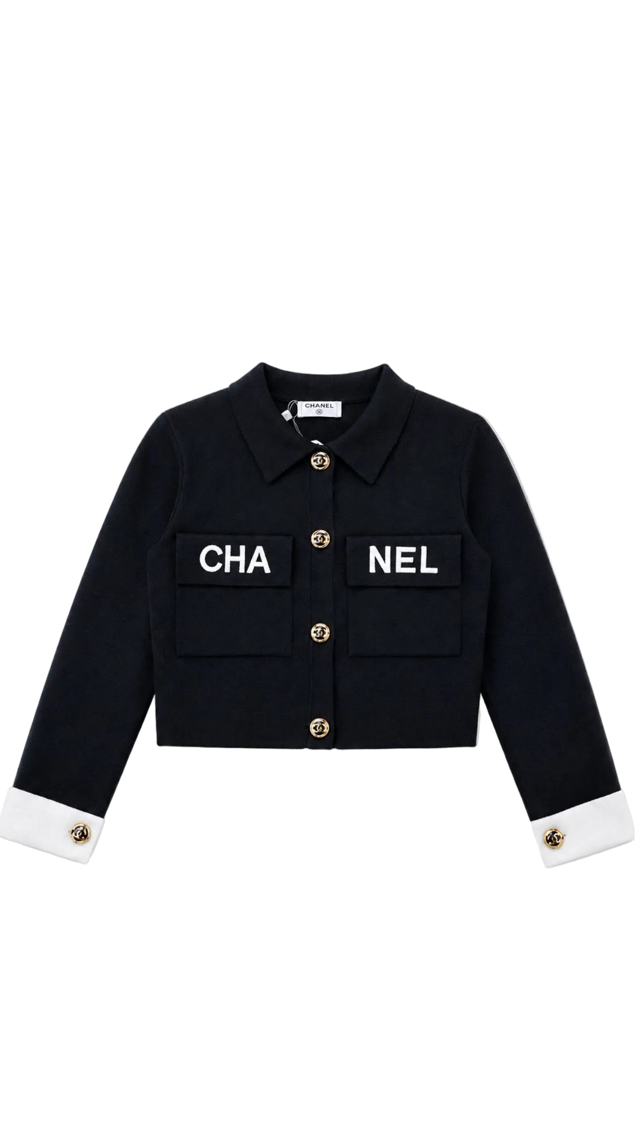 CH Chic Cropped Knit Jacket