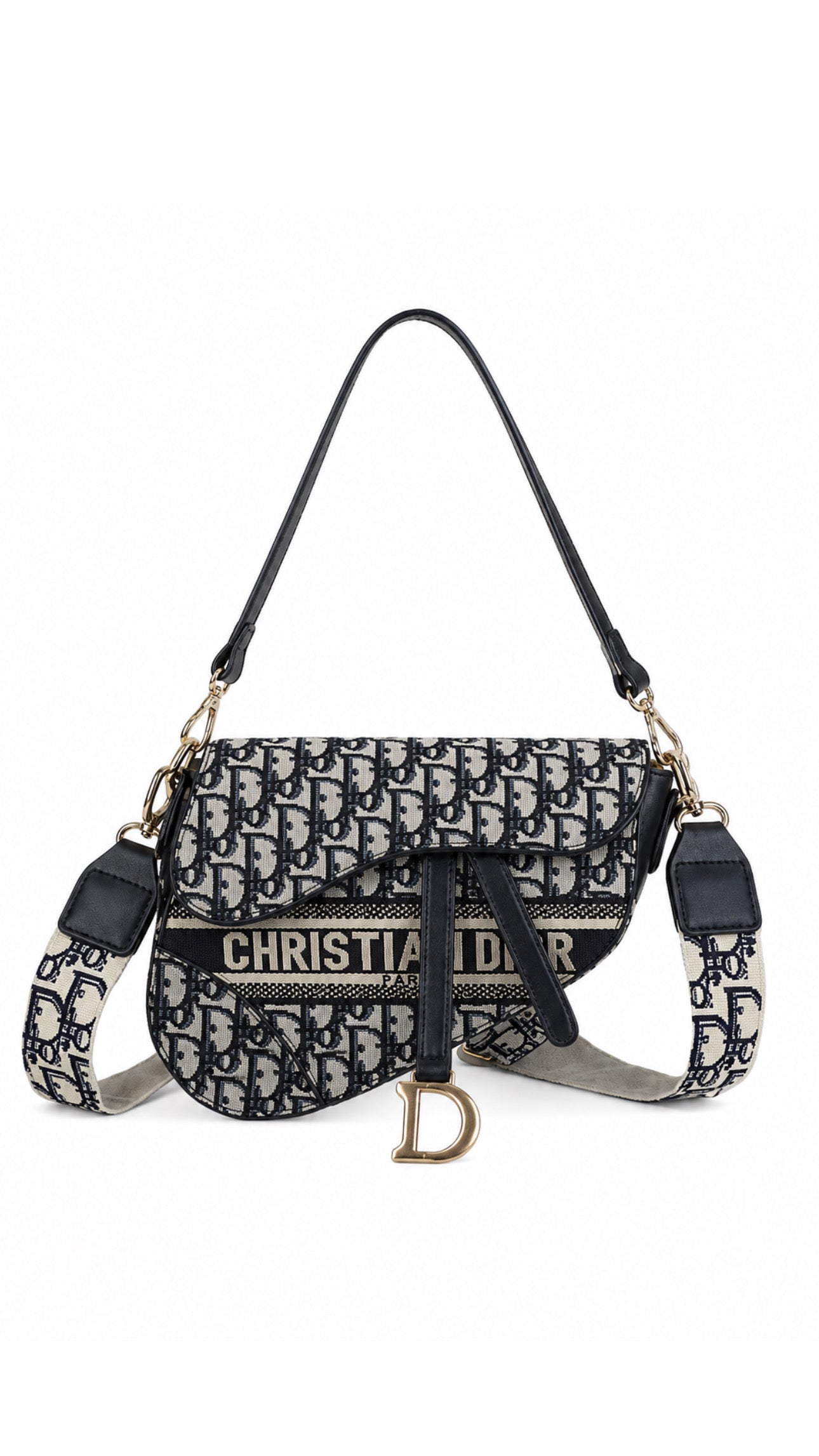 D Saddle Script Wrap Bag