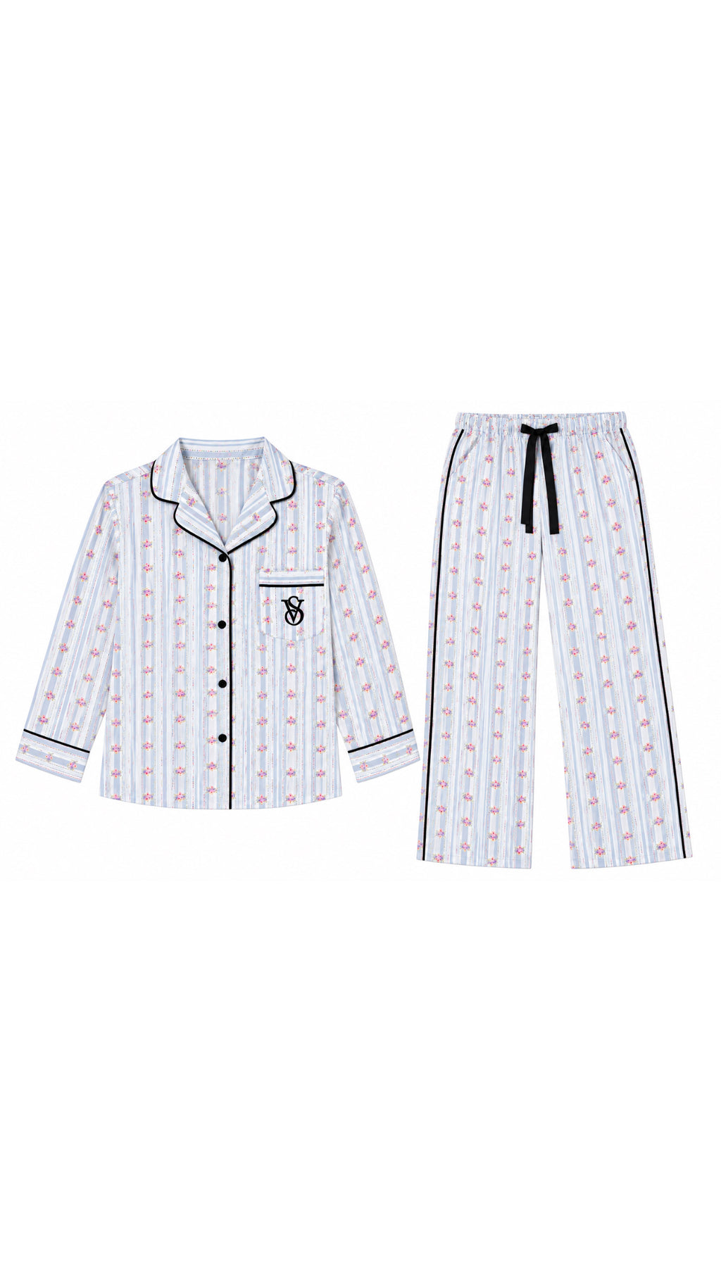 V - S Vacation Series Long Sleeved Loungewear Suit