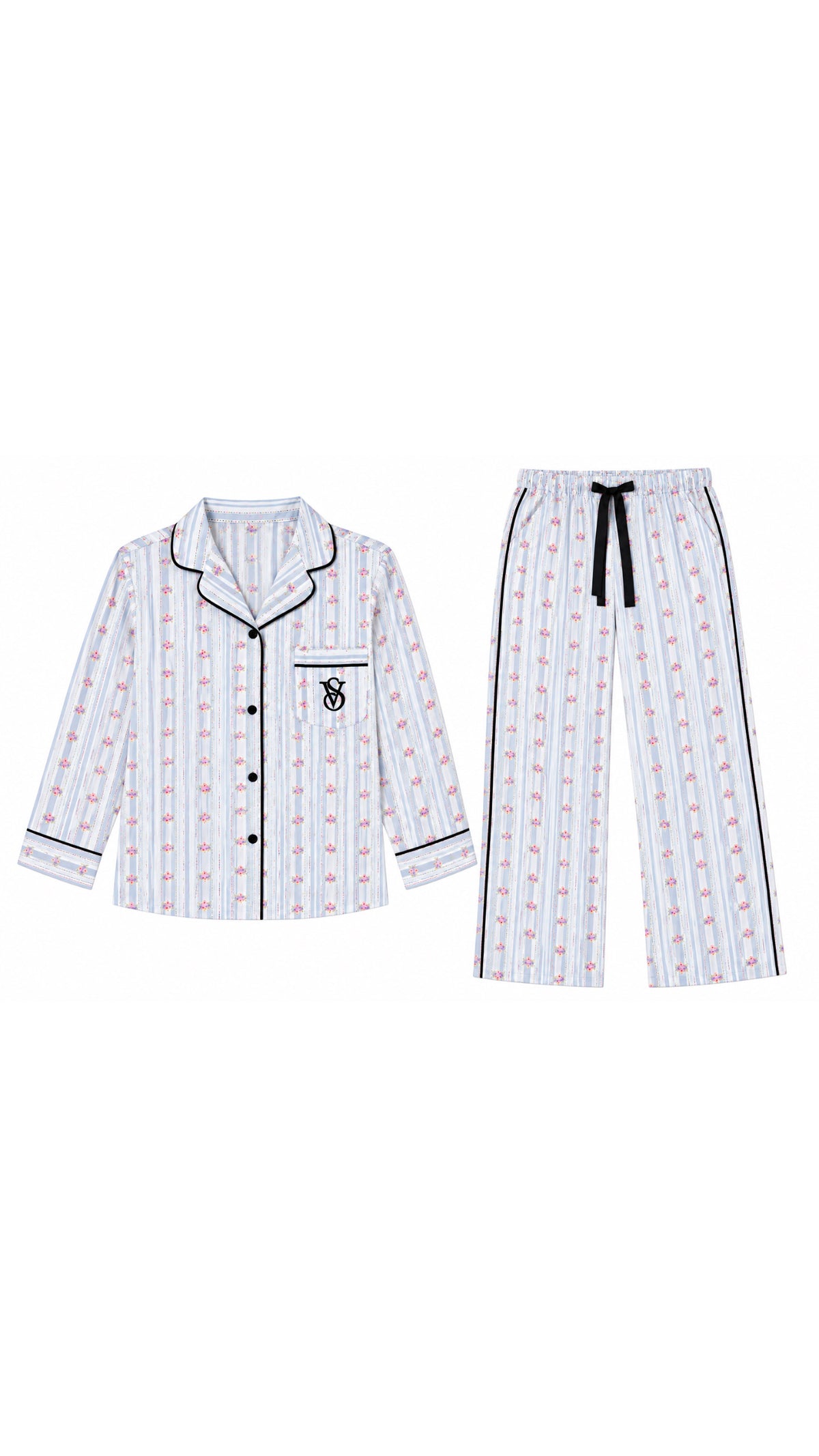 V - S Vacation Series Long Sleeved Loungewear Suit