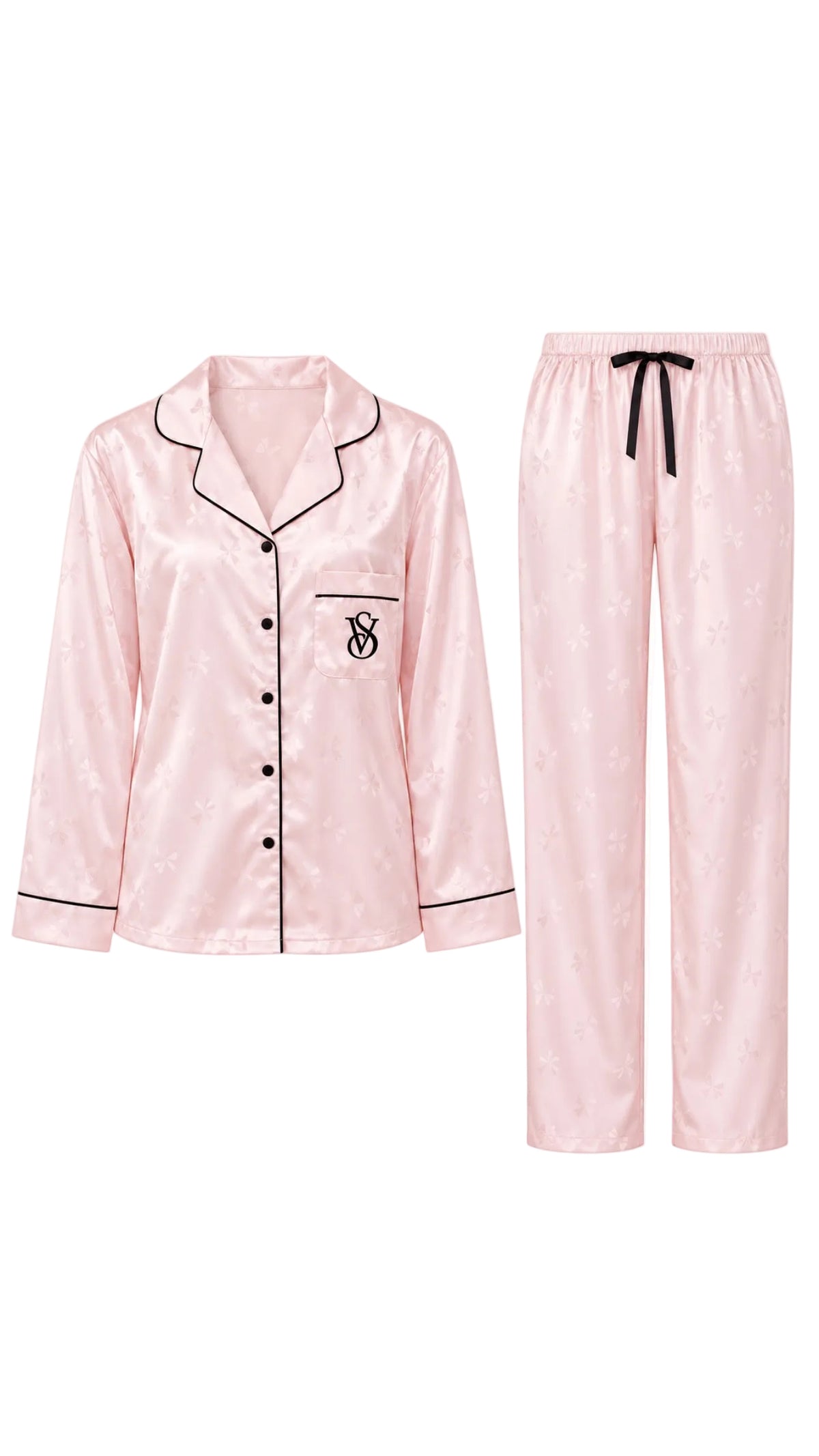V - S Dew Drop Satin Long Women’s Pyjama