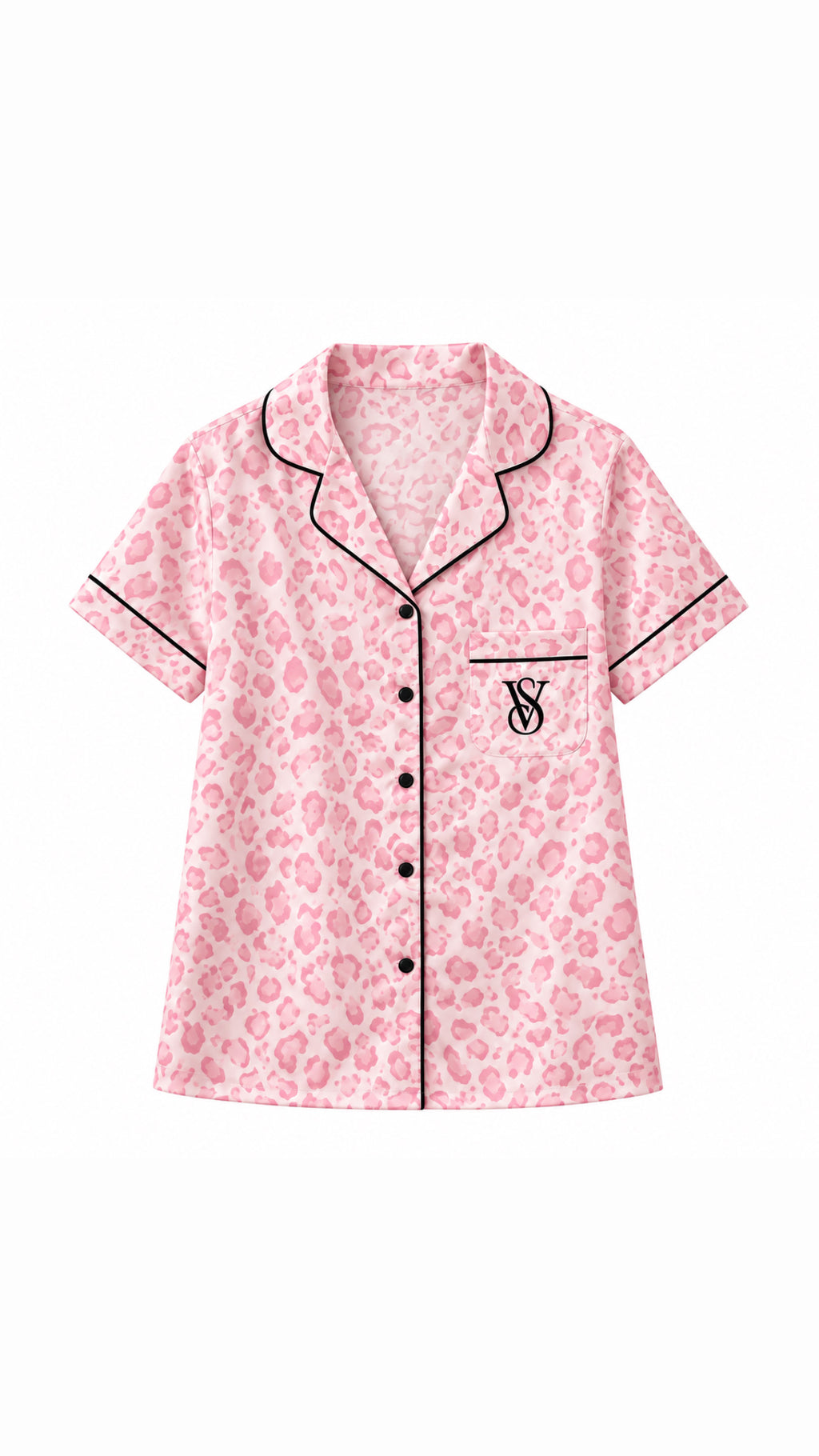 V - S Pink Leopard Pyjama Set