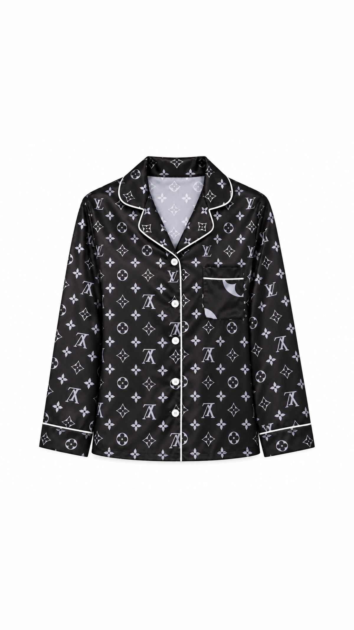 L - Stencil Effect Pajama Set