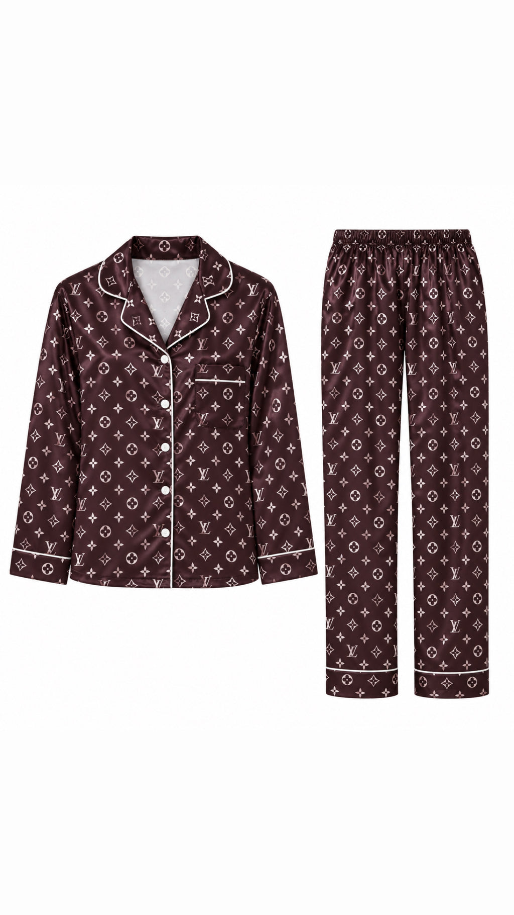 L - Classic Silk Pyjama Set
